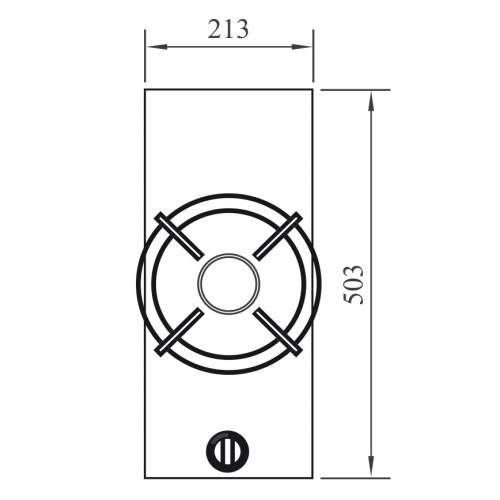 PITT® by Reginox AKAN - 1 PITT Individual Gas Hob