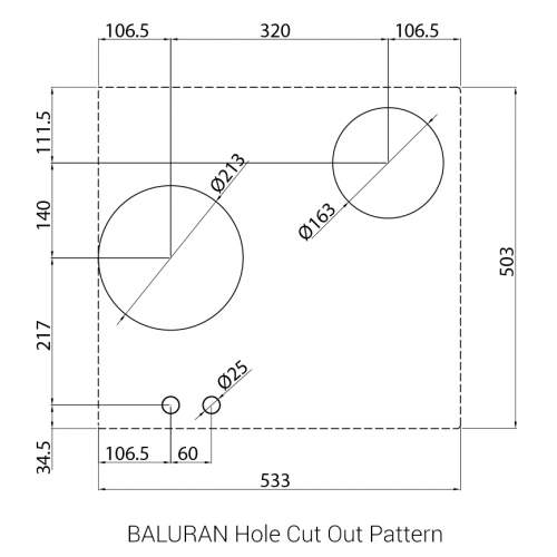 BALURAN PITT® by Reginox - 2 PITT  Individual Gas Hobs