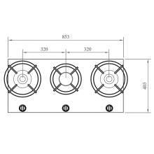 CUSIN PITT by Reginox - 3 PITT Individual Gas Hobs