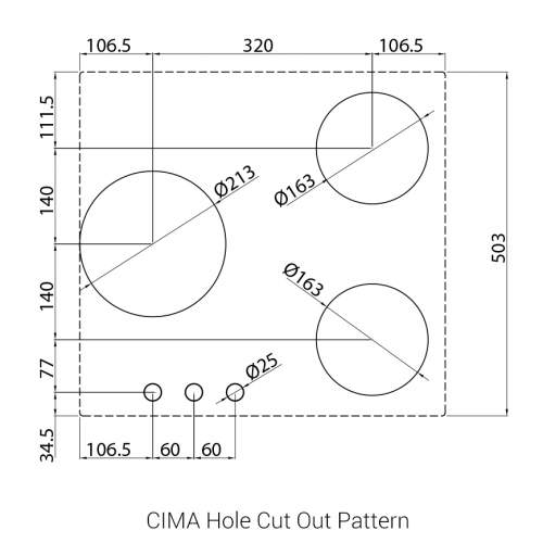 CIMA PITT by Reginox - 3 PITT Individual Gas Hobs