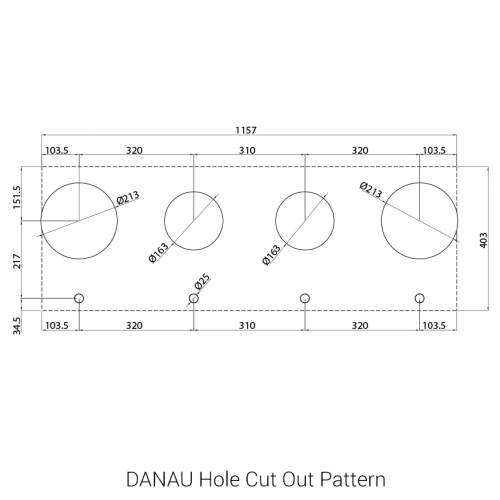 DANAU PITT by Reginox - 4 PITT Individual Gas Hobs