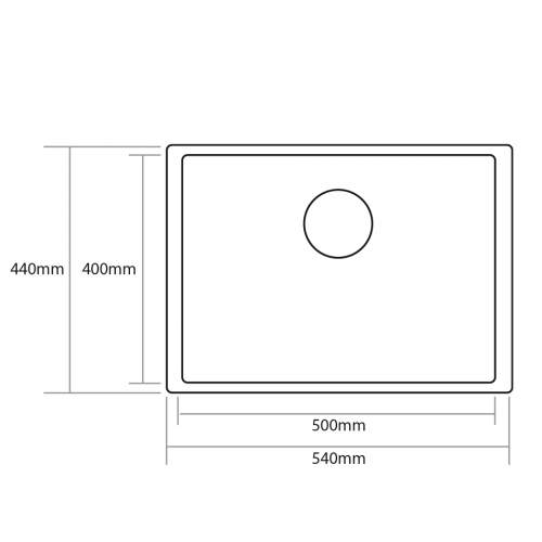 Caple AXLE 50 Inset or Undermount Stainless Steel Kitchen Sink - AXL50