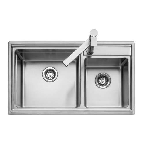 Caple AXLE 175 Inset Stainless Steel 1.75 Bowl Kitchen Sink - AXL175