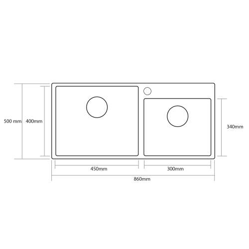 Caple AXLE 175 Inset Stainless Steel 1.75 Bowl Kitchen Sink - AXL175