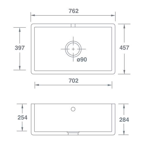 Shaws SHAKER 800 Sink