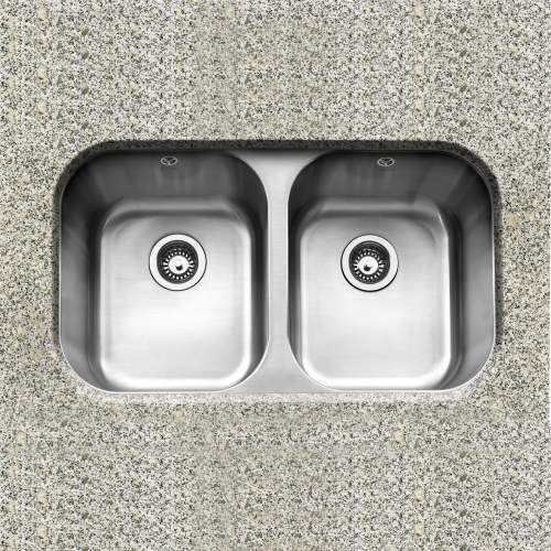 Caple FORM 3636 Double Bowl Undermount Kitchen Sink