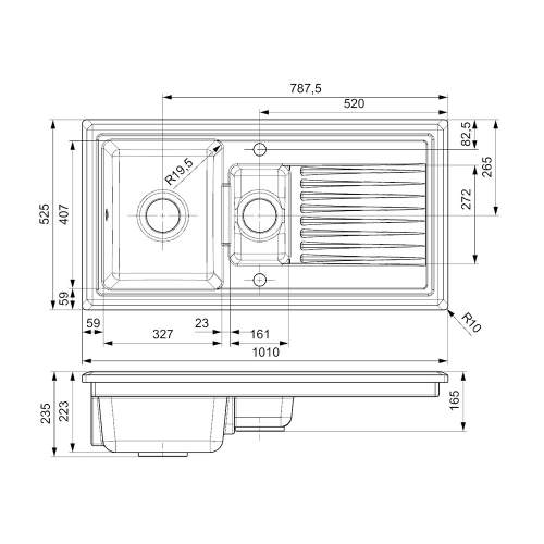 Reginox Ceramic RL301 sink only