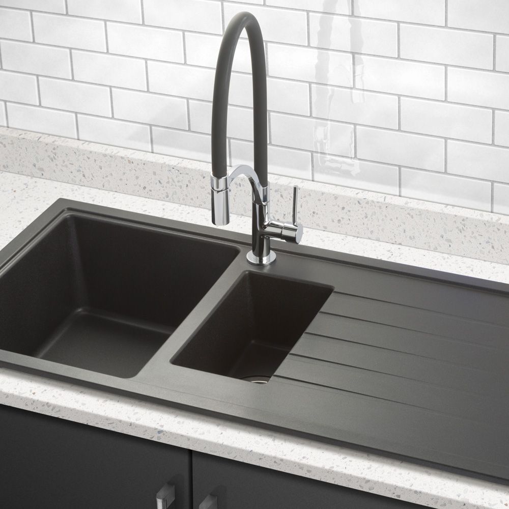 Bluci Piazza 1 5 Bowl Granite Kitchen Sink Sinks Taps Com