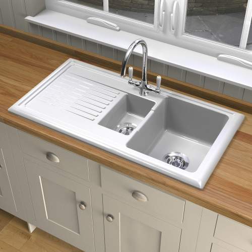 Reginox RL301CW Ceramic sink and Elbe tap