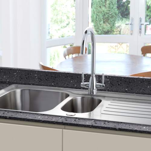 Bluci RUBUS 15 Stainless Steel 1.5 Bowl Kitchen Sink