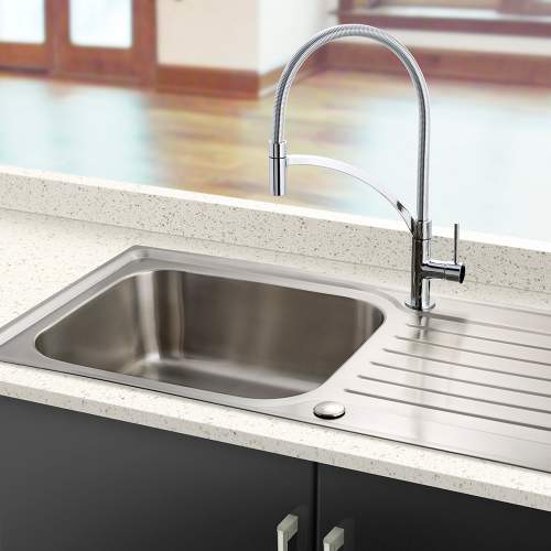 Bluci RUBUS 16 Single Large Bowl Stainless Steel Kitchen Sink