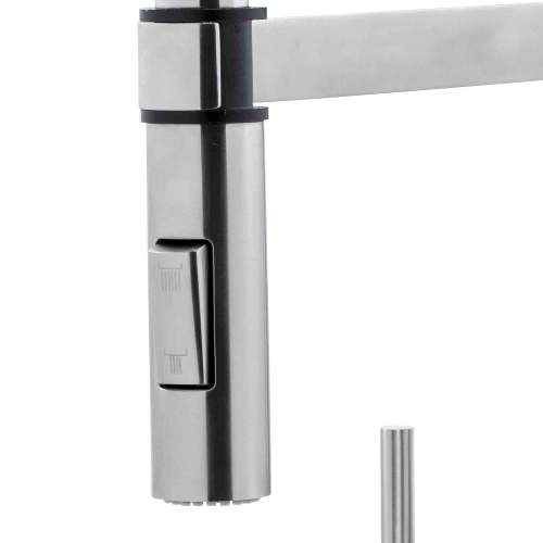 Caple Novato Stainless Steel Pull-Out Spray Kitchen Tap