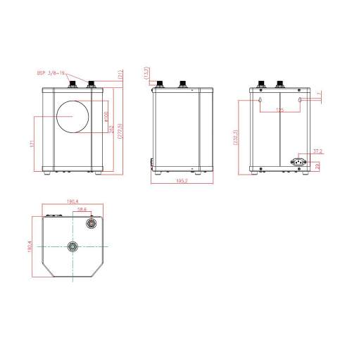 Reginox Amanzi 3-in-1 Instant Hot Water Kitchen Tap