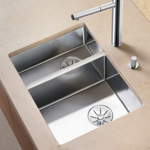 Blanco CLARON 340/180-U Steelart Elements Undermount Kitchen Sink - Models: BL467696 & BL467697