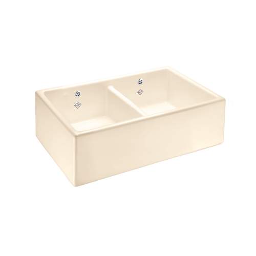 Shaws Classic Shaker Double 800 Belfast Sink - Biscuit