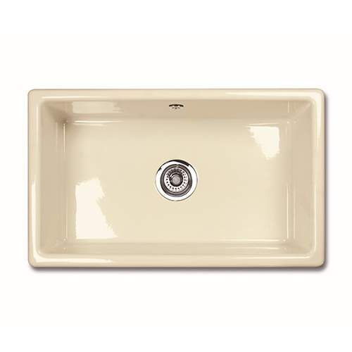 Shaws CLASSIC SINGLE 800 Inset Large Bowl Sink - Biscuit