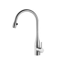 KWC EVE Kitchen Mixer Tap with Pull-Out Spray & LED in Stainless Steel