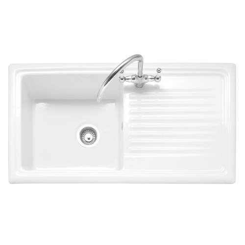 Caple WILTSHIRE 100 Single Bowl Inset Ceramic Kitchen Sink