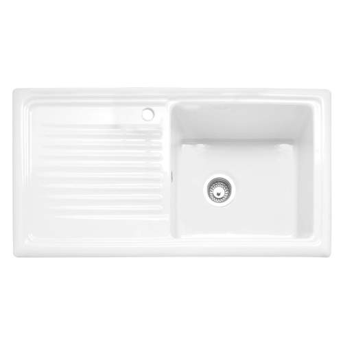 Caple WILTSHIRE 100 Single Bowl Inset Ceramic Kitchen Sink