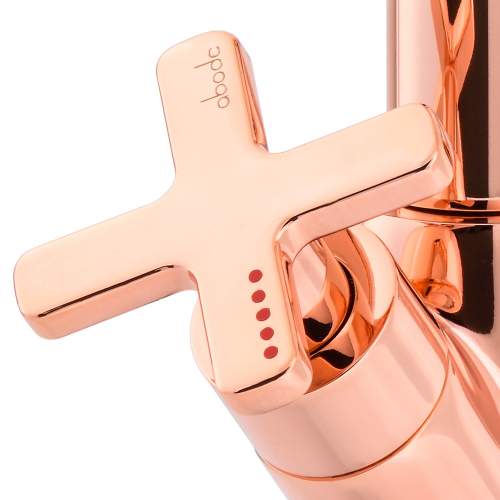 Abode Serenitie Rose Gold Basin Mixer without Waste - AB2601 Handle Detail