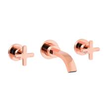 Abode SERENITIE Wall Mounted 3 Hole Basin Mixer Tap in Rose Gold - AB2605