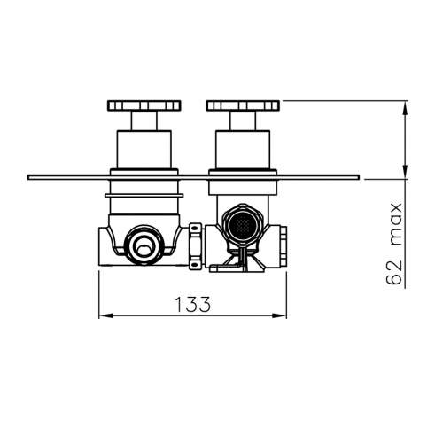 Abode Serenitie Concealed Thermostatic Shower Valve in Rose Gold - AB2606