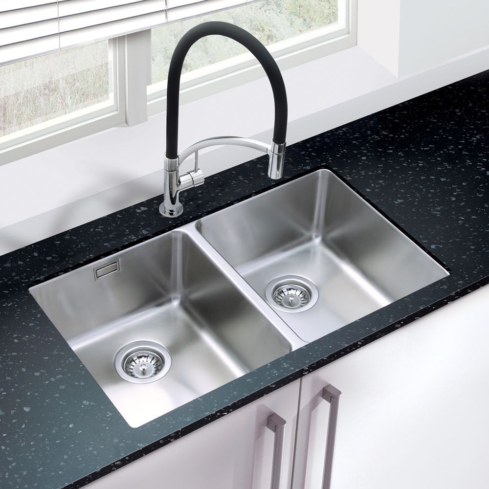 Orbit 02 Double Bowl Undermount Kitchen Sink Sinks Tapscom Orbit 02 Double Bowl Undermount Kitchen Sink Sinks Tapscom