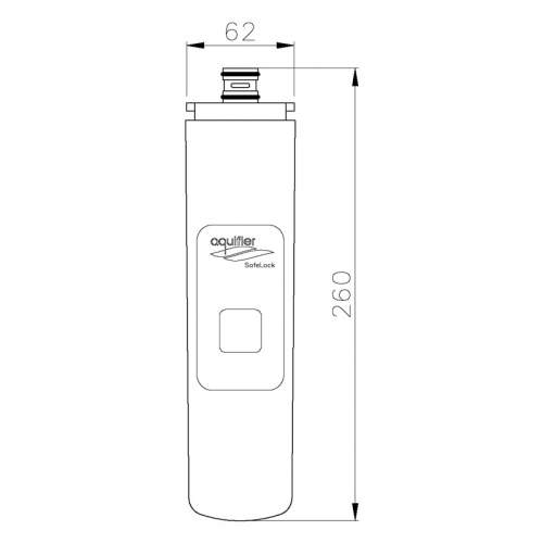 Abode AT2040 Aquifier High Resin Replacement Filter Cartridge