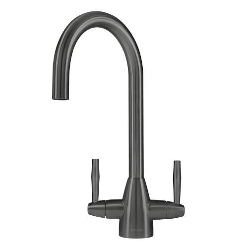 Caple AVEL Twin Lever Kitchen tap in Gunmetal Grey