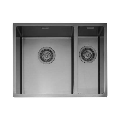 Caple MODE 3415 1.5 Bowl Kitchen Sink in Gunmetal Grey MODE3415/R/GM