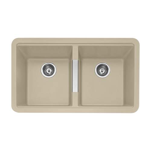 Caple Leesti 200 Double Bowl Granite Kitchen Sink in Desert Sand