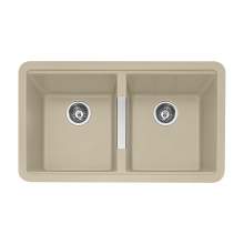 Caple Leesti 200 Double Bowl Granite Kitchen Sink in Desert Sand