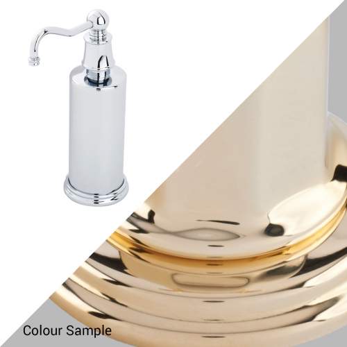 Perrin & Rowe 6633 Country Freestanding Soap Dispensers in Polished Brass