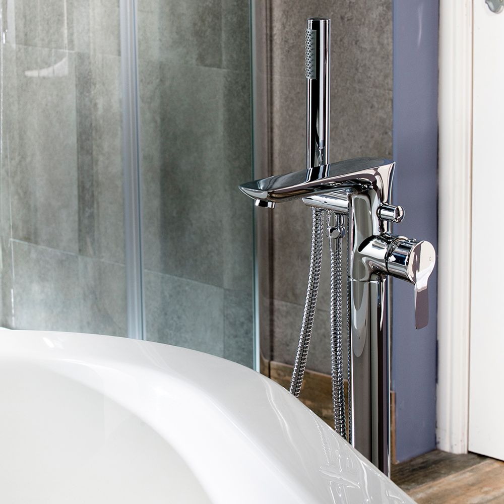 Aquabro Pedras Free Standing Bath Mixer Tap Sinks Taps Com