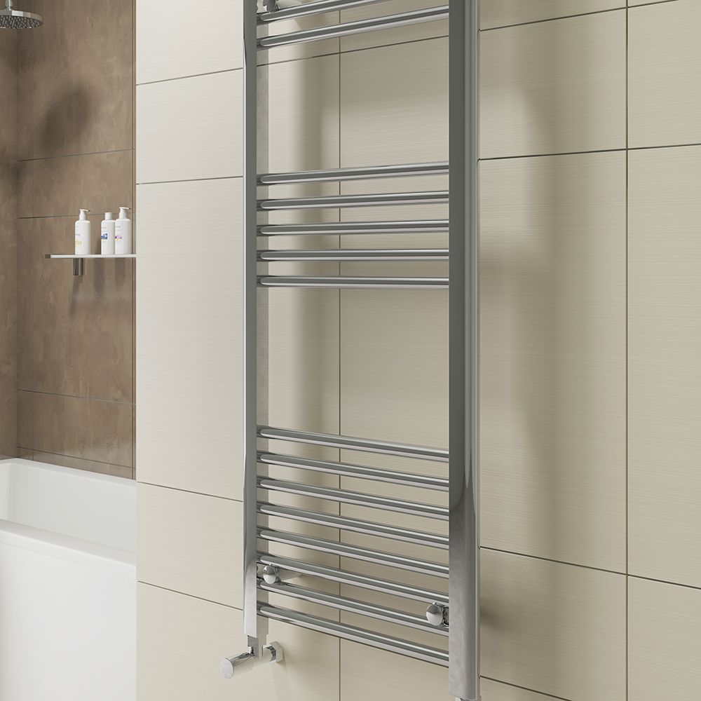 Aquabro 400 x 1200 Chrome Ladder Radiator