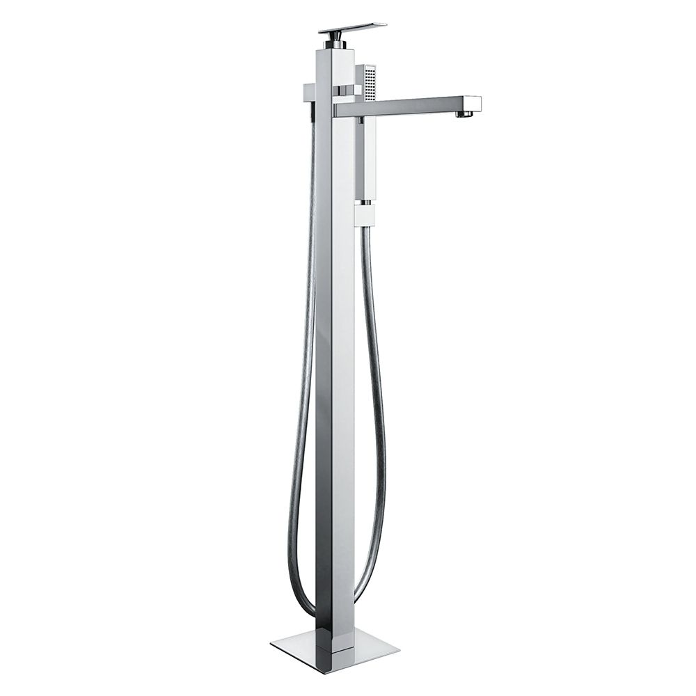 Abode AB4085 Marino Floor Standing Bath Filler with Shower Handset