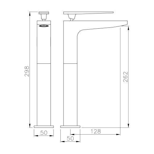 Abode Marino Tall Basin Monobloc Mixer