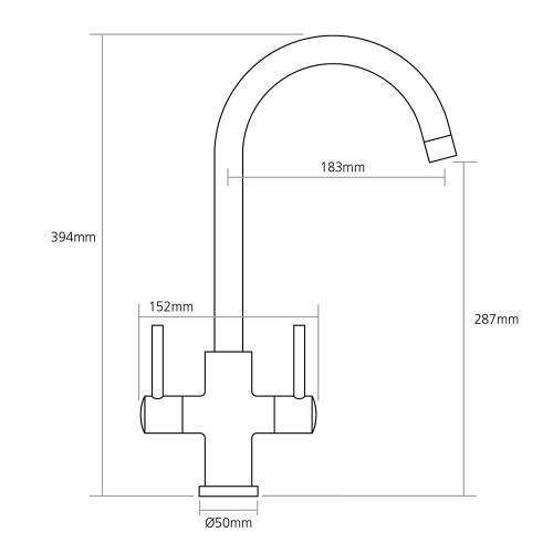 Caple LAMAR Monobloc Kitchen Mixer Tap