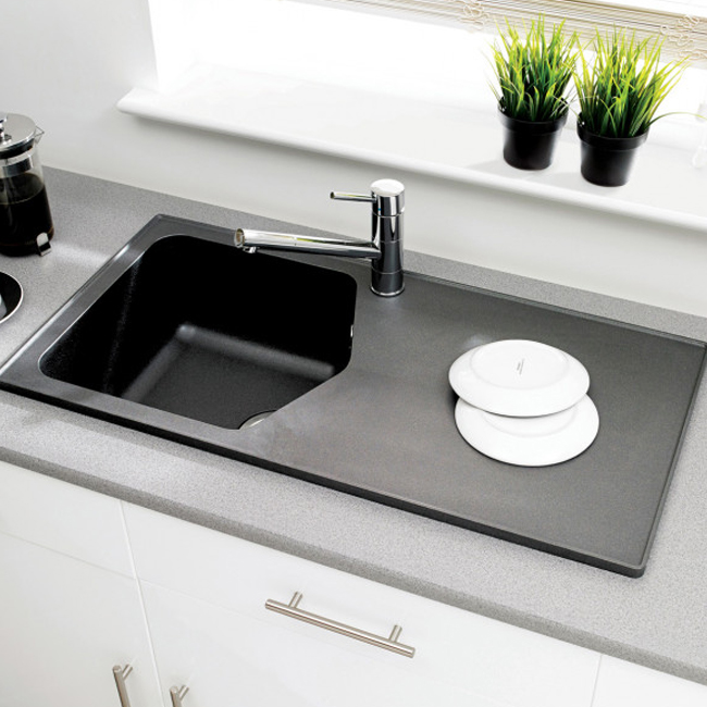 Astracast DART Compact 1.0 Bowl ROK Granite Kitchen Sink - Sinks-Taps.com
