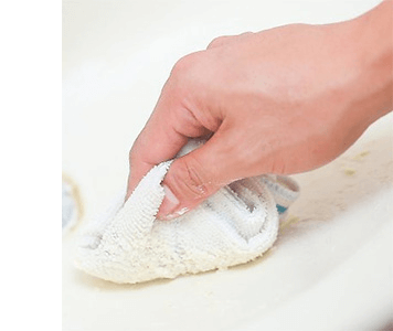 How to clean marks off a cermic kitchen sink