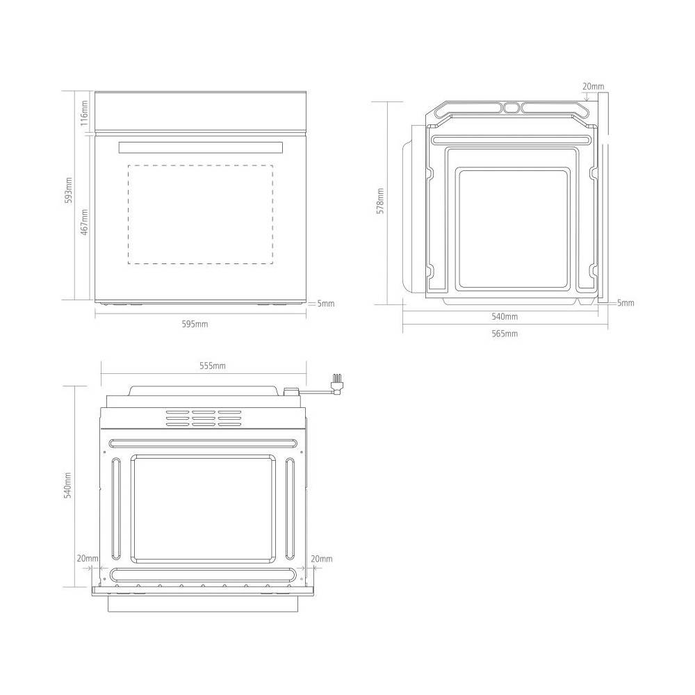 Caple C2362 SENSE Electric Single Oven