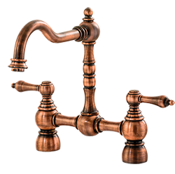 Abode BAYENNE Bridge Kitchen Tap in Century Copper - AT3089