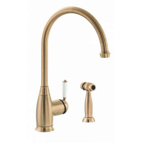 Abode ASTBURY Single Lever Mixer w Handspray in Forged Brass - AT3071