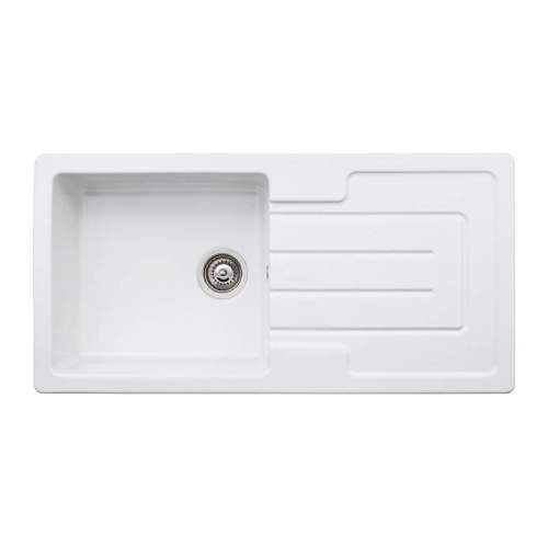 Abode Acton 1.0 Bowl Reversible Ceramic Kitchen Sink