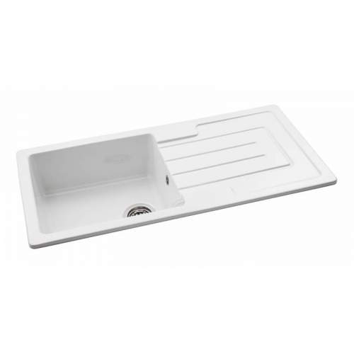 Abode Acton 1.0 Bowl Reversible Ceramic Kitchen Sink