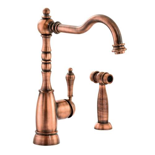 Abode BAYENNE Mixer Tap With Handspray in Century Copper -  AT3088
