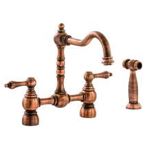 Abode BAYENNE Bridge Tap With Handspray in Century Copper - AT3091