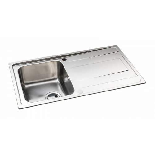 Abode Ixis Single Compact Bowl Stainless Steel Kitchen Sink - AX5101