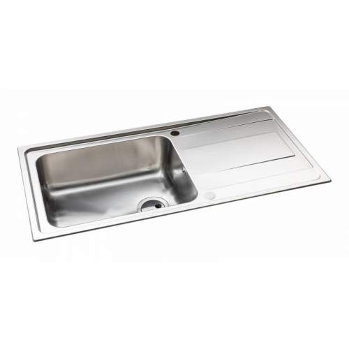 Abode Ixis Single Large Bowl Stainless Steel Kitchen Sink - AW5102