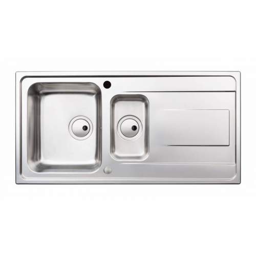 Abode Ixis 1.5 Bowl Stainless Steel Kitchen Sink - AW5103